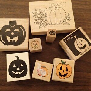Pumpkin and Leaves Stampers